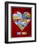 America-Design Turnpike-Framed Premium Giclee Print