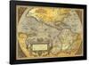 Americae Sive Nova Orbis, Bo Va Descrito- Antique Map Of The Americas-null-Framed Poster