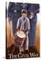 Americam Civil War - Drummer Boy-Lantern Press-Stretched Canvas