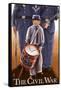 Americam Civil War - Drummer Boy-Lantern Press-Framed Stretched Canvas