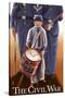 Americam Civil War - Drummer Boy-Lantern Press-Stretched Canvas