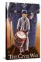 Americam Civil War - Drummer Boy-Lantern Press-Stretched Canvas