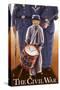 Americam Civil War - Drummer Boy-Lantern Press-Stretched Canvas