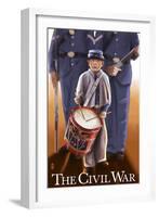 Americam Civil War - Drummer Boy-Lantern Press-Framed Art Print