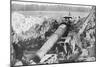 American 14 Inch Railway Gun, Meuse-Argonne Offensive, France, 1918-null-Mounted Giclee Print