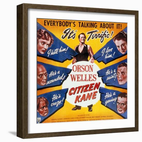 American, 1941, "Citizen Kane" Directed by Orson Welles-null-Framed Giclee Print