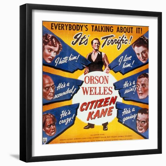 American, 1941, "Citizen Kane" Directed by Orson Welles-null-Framed Giclee Print
