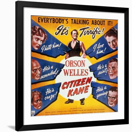 American, 1941, "Citizen Kane" Directed by Orson Welles-null-Framed Giclee Print