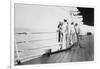 American Actor and Film Director Douglas Fairbanks, Sr on Board HMS Malaya, Venice, Italy 1938-null-Framed Giclee Print