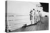 American Actor and Film Director Douglas Fairbanks, Sr on Board HMS Malaya, Venice, Italy 1938-null-Stretched Canvas