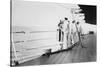 American Actor and Film Director Douglas Fairbanks, Sr on Board HMS Malaya, Venice, Italy 1938-null-Stretched Canvas