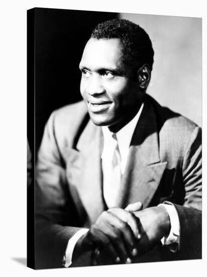 American Actor, Athlete, Singer, and Civil Rights Activist Paul Robeson, 1898-1976, c.1940-null-Stretched Canvas