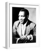 American Actor, Athlete, Singer, and Civil Rights Activist Paul Robeson, 1898-1976, c.1940-null-Framed Photo