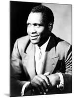 American Actor, Athlete, Singer, and Civil Rights Activist Paul Robeson, 1898-1976, c.1940-null-Mounted Photo