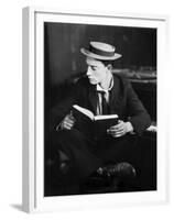 American actor Buster Keaton (1895 - 1966) (b/w photo)-null-Framed Photo