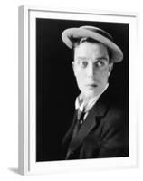 American actor Buster Keaton (1895 - 1966) (b/w photo)-null-Framed Photo