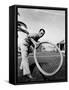 American actor Buster Keaton (1895 - 1966), during his M.G.M. period, early 30's (b/w photo)-null-Framed Stretched Canvas