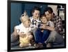 American actor Robert Mitchum woith his wife Dorothy and their sons Jim and Christopher 1947-null-Framed Photo