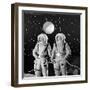 American Actors John Archer (L) and Warner Anderson on Set of 'Destination Moon', 1950-Allan Grant-Framed Photographic Print