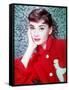 American Actress Audrey Hepburn in 1954-null-Framed Stretched Canvas