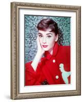 American Actress Audrey Hepburn in 1954-null-Framed Photo