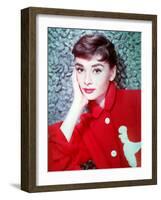 American Actress Audrey Hepburn in 1954-null-Framed Photo