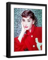 American Actress Audrey Hepburn in 1954-null-Framed Photo