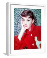 American Actress Audrey Hepburn in 1954-null-Framed Photo