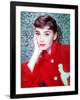 American Actress Audrey Hepburn in 1954-null-Framed Photo