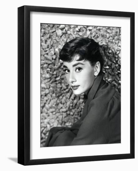 American Actress Audrey Hepburn in 1954-null-Framed Photo