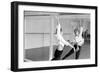 American Actress Debbie Reynolds Watches Herself in a Mirror During a Dance Rehearsal, 1960-Allan Grant-Framed Photographic Print