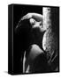 American actress Gloria Swanson (1899 - 1983) 1950 (b/w photo)-null-Framed Stretched Canvas