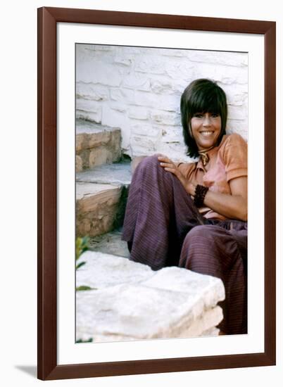 American actress Jane Fonda 1971 (photo)-null-Framed Photo