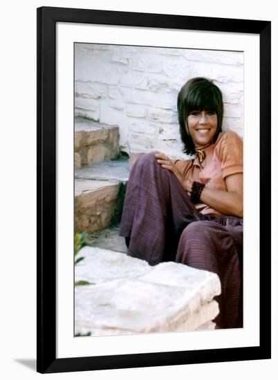 American actress Jane Fonda 1971 (photo)-null-Framed Photo