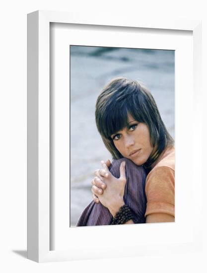 American actress Jane Fonda 1971 (photo)-null-Framed Photo