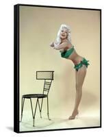 American Actress Jayne Mansfield (1933-1967) Born as Vera Jane Palmer, Here in, 1965-null-Framed Stretched Canvas