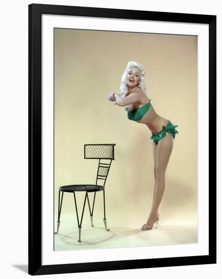 American Actress Jayne Mansfield (1933-1967) Born as Vera Jane Palmer, Here in, 1965-null-Framed Photo