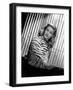 American actress Lauren Bacall, 1944 (b/w photo)-null-Framed Photo