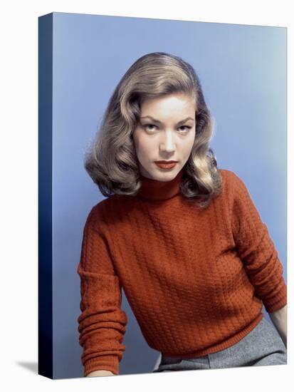 American Actress Lauren Bacall In the 40'S-null-Stretched Canvas