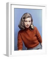 American Actress Lauren Bacall In the 40'S-null-Framed Photo