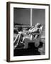 American actress Rita Hayworth (1918 - 1987) (b/w photo)-null-Framed Photo