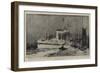 American Aid for the Wounded, the Hospital Ship Maine Lying Off Gravesend-Charles Edward Dixon-Framed Giclee Print