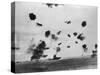 American Aircraft Carrier USS Yorktown Hit by a Japanese Bomb in the Battle of Midway-null-Stretched Canvas