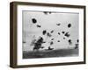 American Aircraft Carrier USS Yorktown Hit by a Japanese Bomb in the Battle of Midway-null-Framed Photo