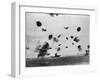 American Aircraft Carrier USS Yorktown Hit by a Japanese Bomb in the Battle of Midway-null-Framed Photo