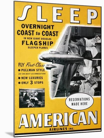 American Airlines, 1936-null-Mounted Giclee Print