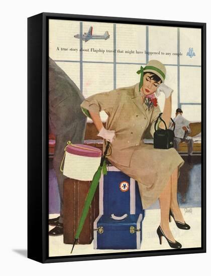 American Airlines, Al Parker, 1953, USA-null-Framed Stretched Canvas