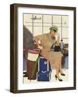 American Airlines, Al Parker, 1953, USA-null-Framed Giclee Print