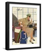 American Airlines, Al Parker, 1953, USA-null-Framed Giclee Print