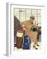 American Airlines, Al Parker, 1953, USA-null-Framed Giclee Print